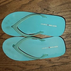 New York & Company Wedge Sandals Powder Blue size  7